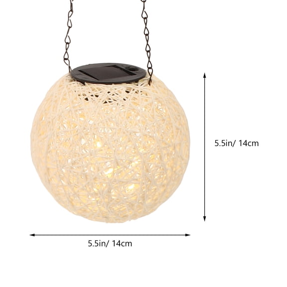 WHAMVOX Solar Energy Light with Warm Yellow Glow for Decoration Sturdy Plastic and Iron Material