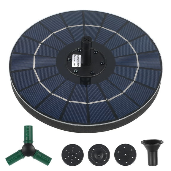 WHAMVOX Solar Floating Fountain for Small Pond Pump 18.00X18.00X6.00CM