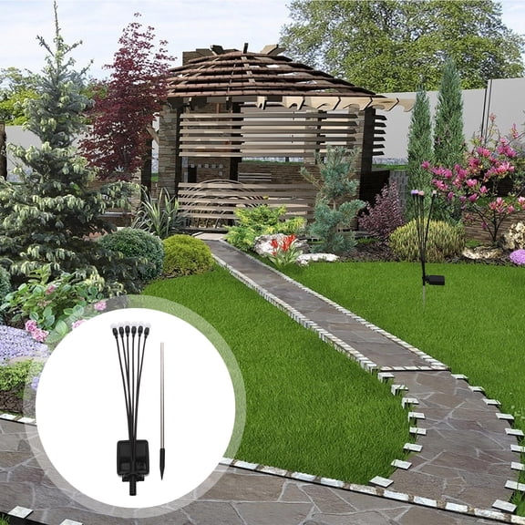 WHAMVOX Solar Powered Firefly Lights Ground for outside Waterproof Lawn LED