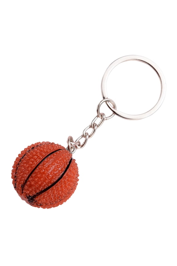 Sports Keyring 1Pcs Basketball Shaped Multi Color Resin Iron Key Pendant For Men And Women