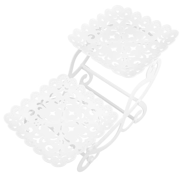 WHAMVOX Square Bicycle Ornaments Decorative Cake Stand Snack Display