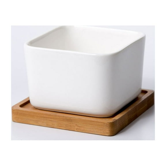 WHAMVOX Square Plant Pots Planter Succulent Plants 9.3x9.3cm