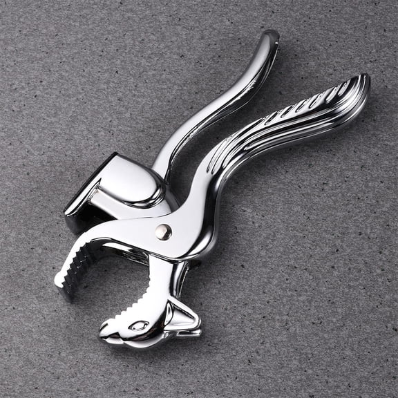 WHAMVOX Squirrel Shape Walnut Clip Zinc Alloy Nut Plier for Home Use Comfortable Grip Silver 5.5 x 4.5 Inches