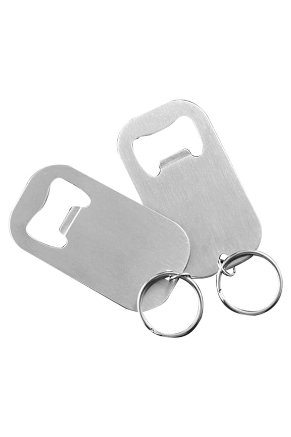 Stainless Steel Keychain Bottle Opener for Men and Women, Multifunctional 2-Pack and Portable