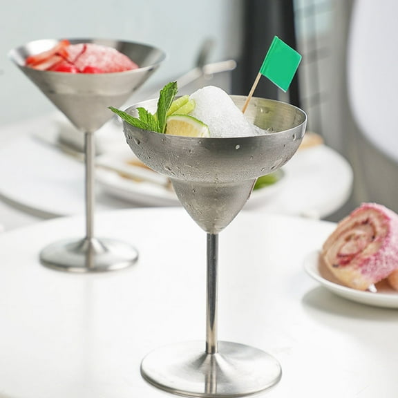 HOOWIFFY Stainless Steel Wine Goblet Drinking Classic For Adults Bar 1Set