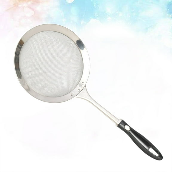 WHAMVOX Stainless Steel Colander Strainer Mesh Cookware Strainers Black