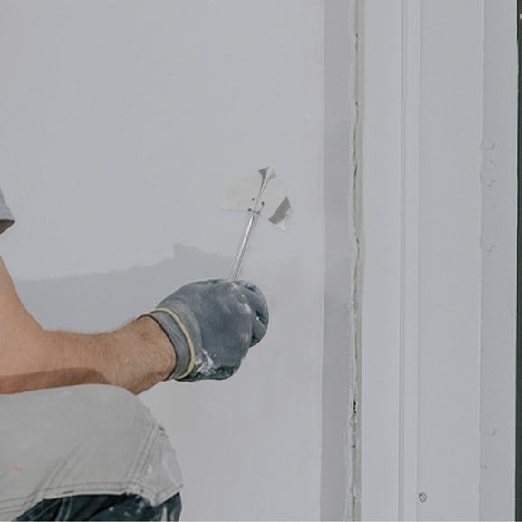 FESTFENDS Stainless Steel Trowel Drywall Corner Tool Silver 2Pcs 5.9X2.3X0.3In