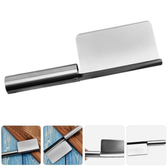 WHAMVOX Stainless Steel Crumb Sweeper for Restaurant Tabletop Cleaning with Silver Color Practical and 2pcs