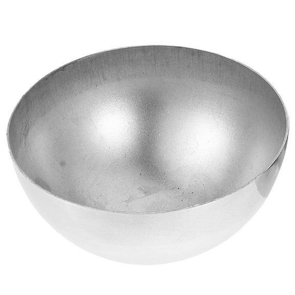 WHAMVOX Stainless Steel Decorative Balls Half Mirror Wall Outdoor Ornaments Silver