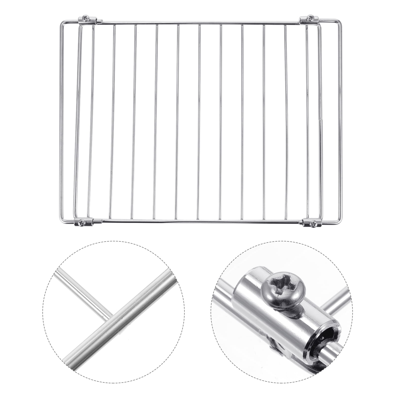 WHAMVOX Stainless Steel Electric Oven Rack Barbecue Grill Accessory for Home Kitchen Use, , 18.5 x 12.2 Inches