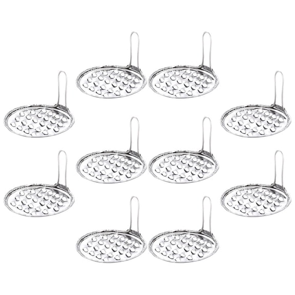 WHAMVOX Stainless Steel Food Scraper with Ergonomic Design for Kitchen Use Silver 10 Pieces