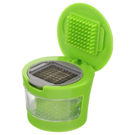 YSNOOWE Garlic Mincer Chopper Garlic Press Slicer 1Set Green Plastic
