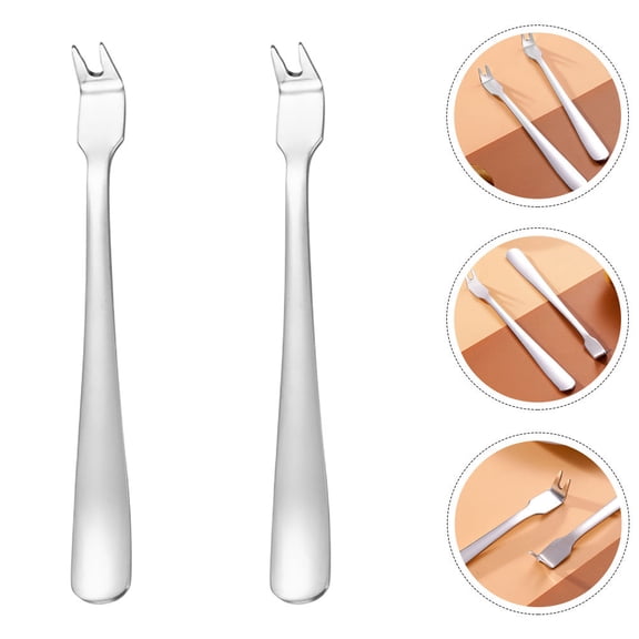 WHAMVOX Stainless Steel Grill Fork for Barbecue with Long Handle Keeps Safe Distance and inch