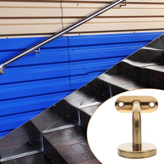 WHAMVOX Stainless Steel Handrail Brackets For Indoor Stairs Heavy Duty Wall Mount Handrail Bracket Handrail Accessories For Staircase Handrail Parts Hardware