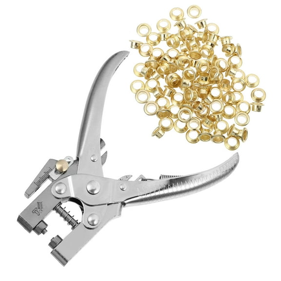 WHAMVOX Stainless Steel Hole Puncher for Making Holes with Comfortable Grip and Powerful Penetrability Silver