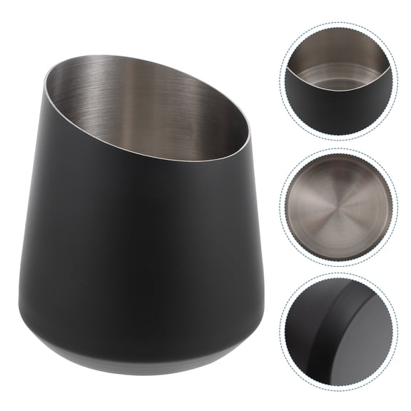 COMPUKAS Stainless Steel Bucket for Adults and Dining 1Pcs 6.1x5.9x5.9in