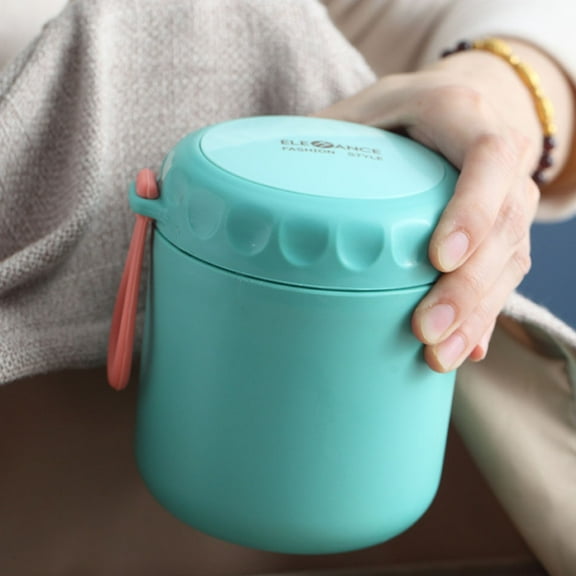 WHAMVOX Stainless Steel Lunch Box for Storage Convenient Use at Home Work School Picnic Green 430ML