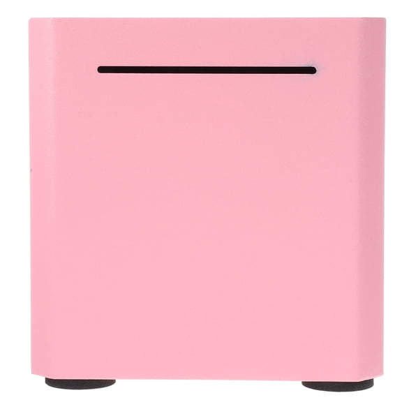 SEWCHICS Adult Money Bank Pink Stainless Steel 1Pcs Cube Coin Storage