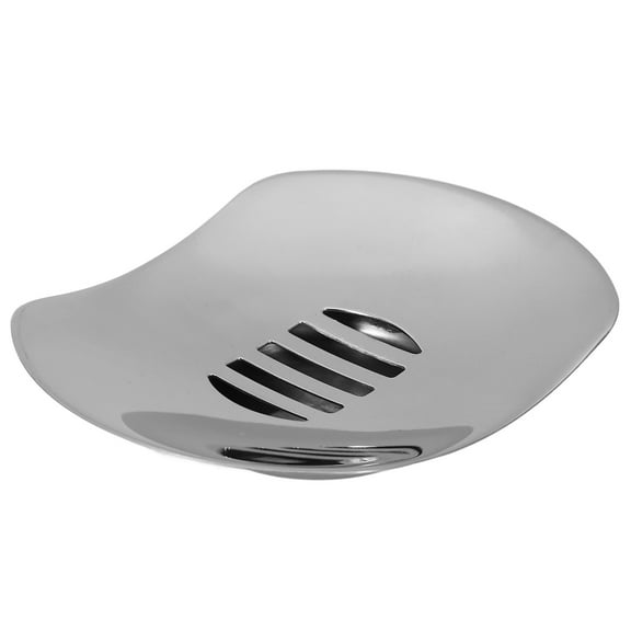 WHAMVOX Stainless Steel Soap Holder with Drainage for Bathroom Kitchen Modern Design Silver 7.8x4.7x2.4 Inches