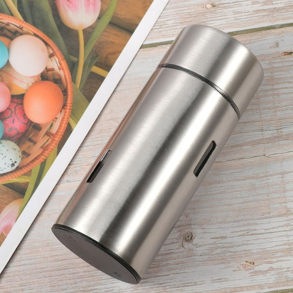 WHAMVOX Stainless Steel Spice Storage Tins for Salt Pepper Herbs Sugar with Wide Opening Easy to Clean Silver