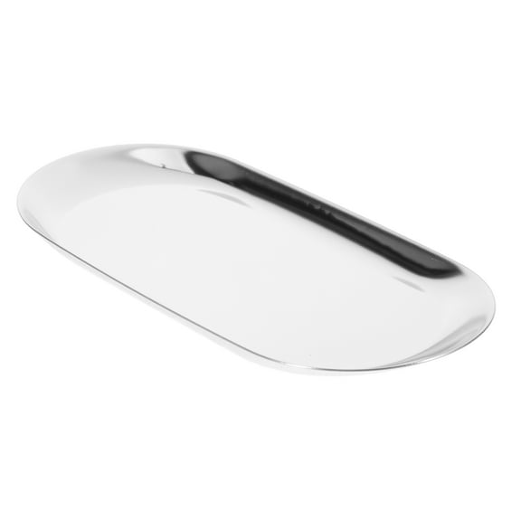 WHAMVOX Stainless Steel Tip Tray for Home Use Silver Color Versatile Serving and Storage Tray 7.8 x 5.9 Inches