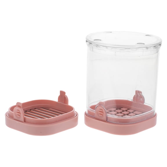 SKISUNO Fruit And Vegetable Slicer Cup Pink For Grape Slicing 1Set 4.1In