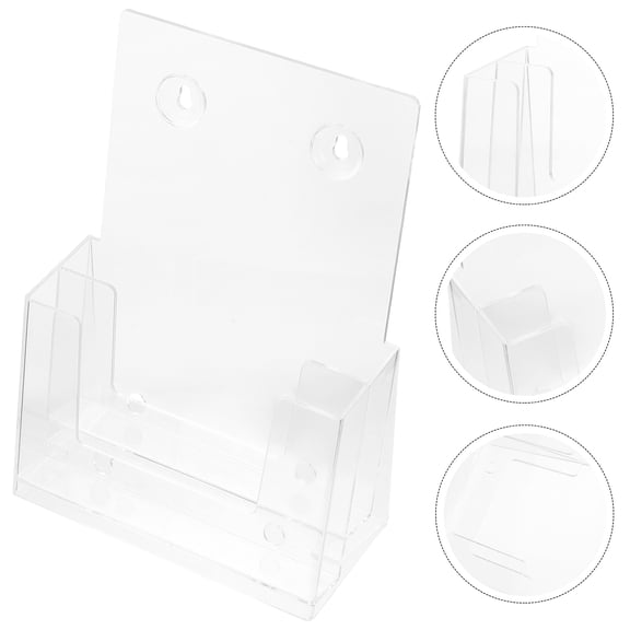 WHAMVOX Document Display Rack Transparent for Office 1Pack