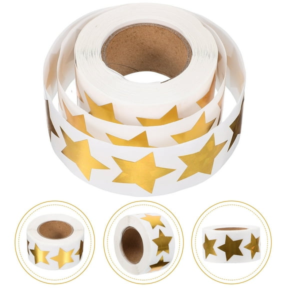WHAMVOX Star Stickers First Adhesive Kids Gifts Child Student Golden