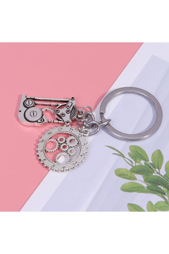 Creative Steampunk Era Silver Metal Key Organizer Charm for Everyday Use and Party Supplies