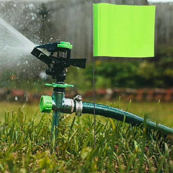 WHAMVOX Steel Wire Garden Sprinkler Flags 60Pcs for Outdoor Marking and Path Flag 15.0*5.5*3.9in