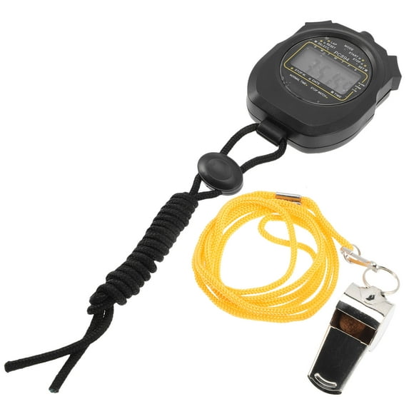 WHAMVOX Stop Watches for Sports Digital Handheld Stopwatch with Whistle