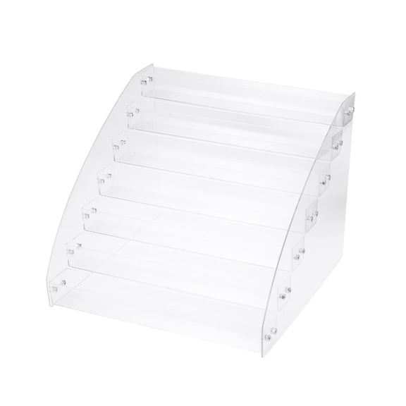 WHAMVOX Storage Box Transparent Beauty Item Organizer Nail Polish Sample Display Shelf (7 Layers)