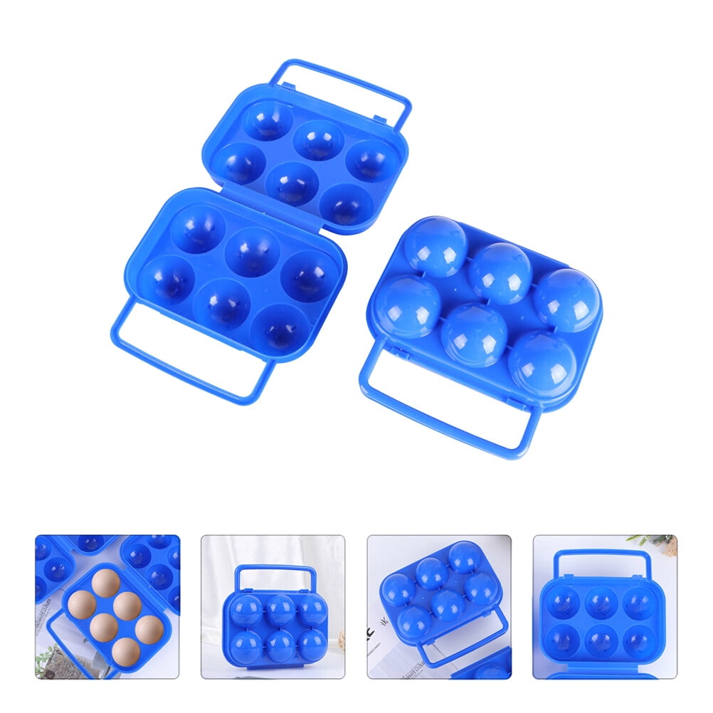 WHAMVOX  Storage Fridge Egg Carton Organizers Camping Container Travel