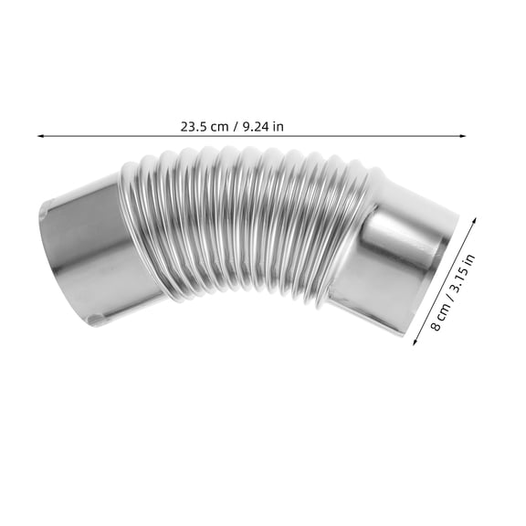 WHAMVOX 45 Degree Stainless Steel Stove Pipe Chimney Tube Flue Extension for Camping Tent Stove Heating