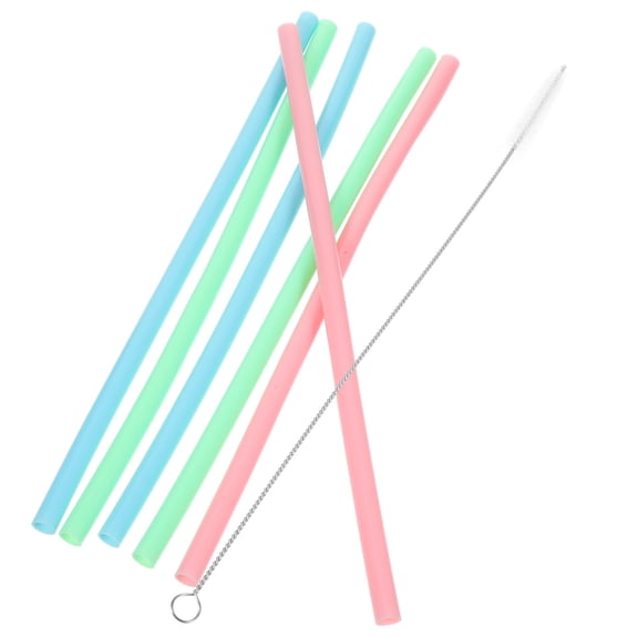 WHAMVOX Straws with Cleaning Brush Replacement Accessories Reusable