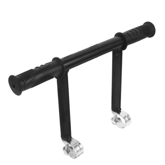 WHAMVOX Stroller Handle Extender 1Set Black Cylindrical Stainless Steel Comfortable Pushing Parents Outings