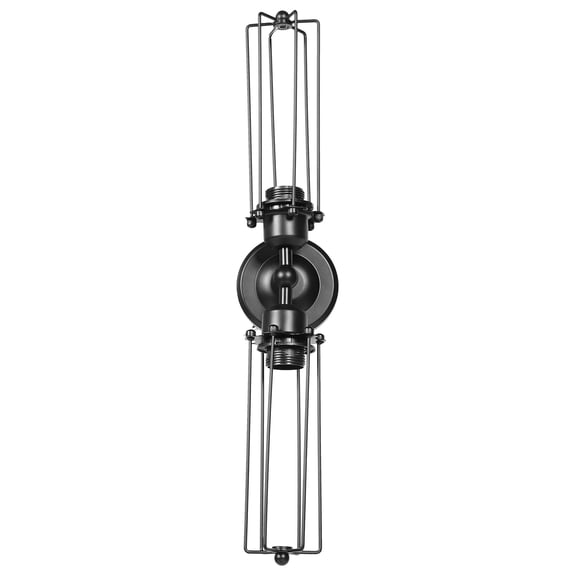 WHAMVOX Style Lighting Wrought Iron Wall Light Living Room Decor 56x6.5cm Black