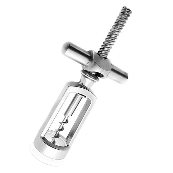 WHAMVOX Stylish Wine Opener Made of Zinc Alloy Silver Color Easy to Use for Home Kitchen Bartending 1pc
