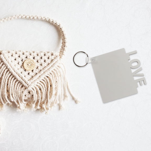 WHAMVOX Sublimation Blank Key Chains for Craft Projects, Perfect Mother's Day Accessories