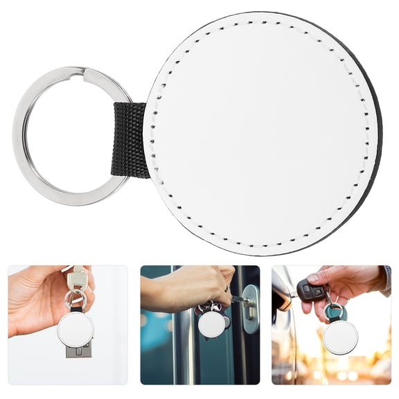 WHAMVOX Sublimation Key Ring Blanks Hanging Sublimation Blank Handicraft Key Chain Blank