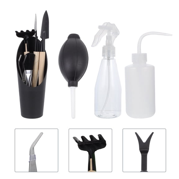 KHBUAB 1 Set of Bonsai Tools Assorted Color Gardening Accessories for Potted Plants