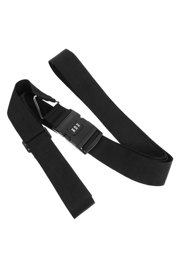 Secure Password Lock Suitcase Belt for Domestic Travel, Adjustable Luggage Strap with Binding Security Feature