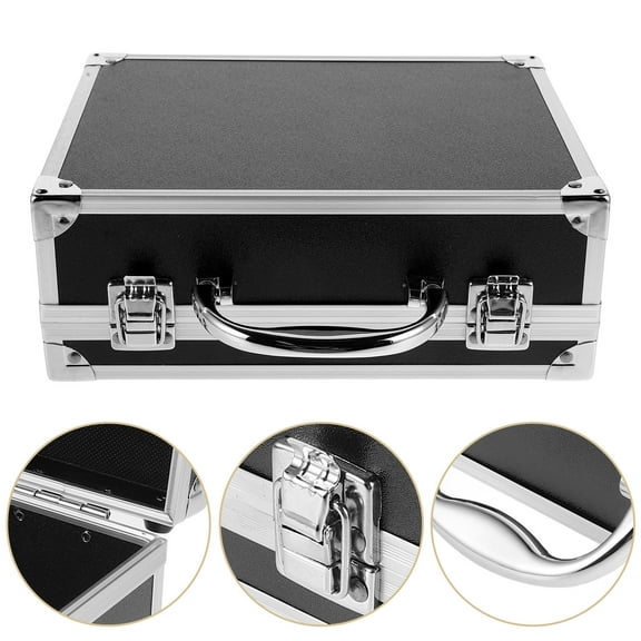 WHAMVOX Suitcase Portable Tools Storage Case Multi-purpose Carrying Box Gadget Tools Holder Magician Tool Container Lockable Tools Case Multi-functional Case