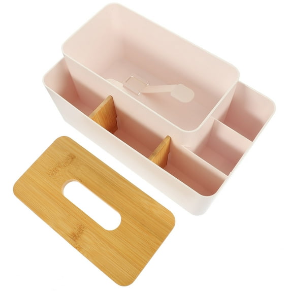 WHAMVOX Sundries Storage Container Napkin Case Multifunctional Desktop Tissues Boxes Office
