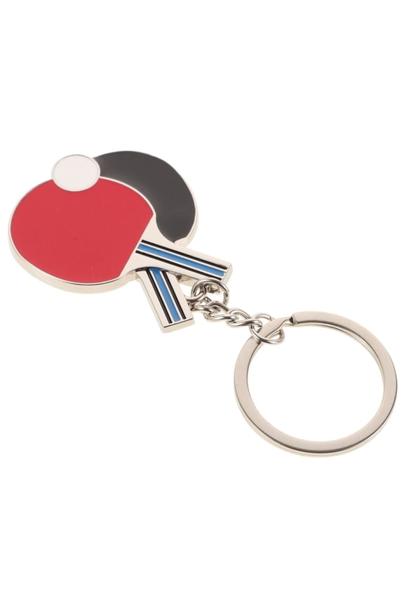 Table Tennis Keychain Sports-Themed Mini Pong Bat Purse Charm Pendant Accessory