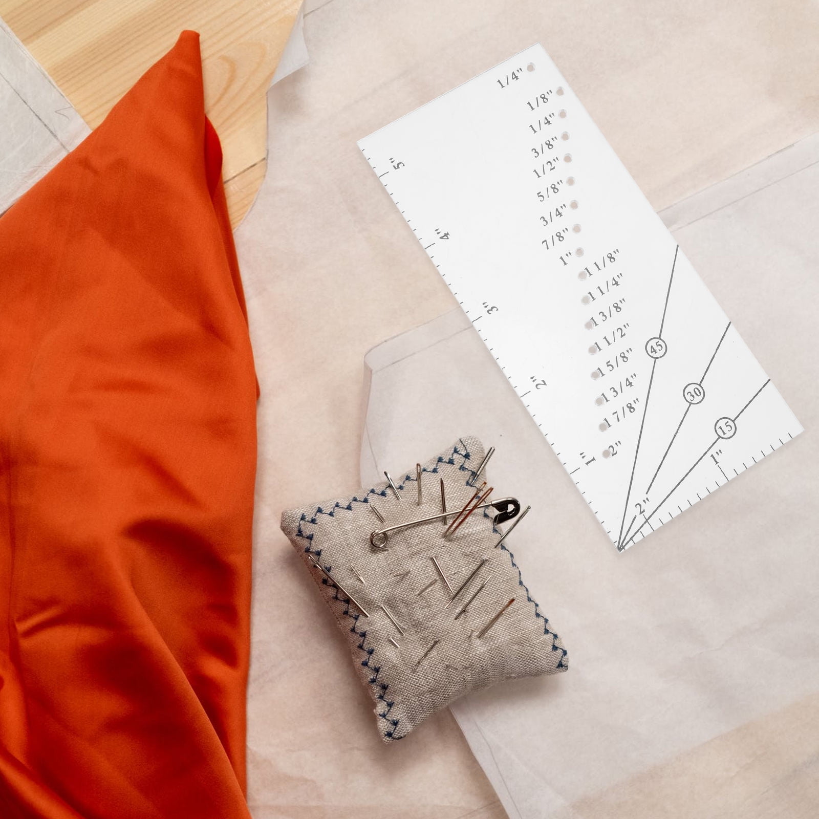 WHAMVOX Tailor Craft Tool Sewing Machine Resistance Ruler Making Seam ...