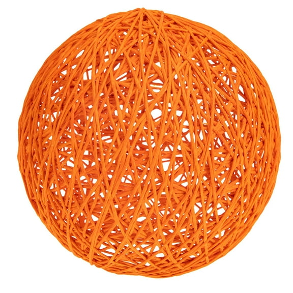 WHAMVOX Takraw Lampshade Orange Pendant Ceiling Light Country Decor Bohemian