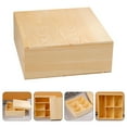 thumbnail image 1 of WHAMVOX  Tea Bag Organizer for Counter Coffee Bar Solid Wood Storage Box, 1 of 8