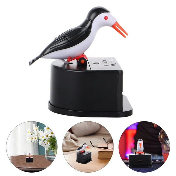 FESTFENDS Woodpecker Shape Toothpick Container Black 1 Set 3.74X2.95X2.76In