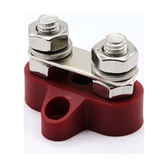 WHAMVOX Terminal Block Terminal Studs Car Boat Terminal Stud 4.50X4.30X3.20CM Red
